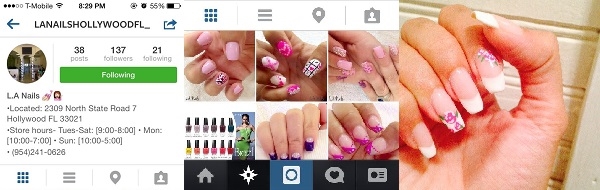 L.A Nails 2309 N State Rd 7 Hollywood Florida 